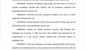 Ֆրեզնոյի քաղաքային խորհուրդը դատապարտում է Թուրքիայի և Ադրբեջանի ագրեսիան և աջակցում Արցախի ճանաչմանը