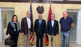 CONSUL GENERAL ARMEN BAIBOURTIAN MET WITH THE ARMENIAN DEMOCRATIC LIBERAL PARTY DELEGATION