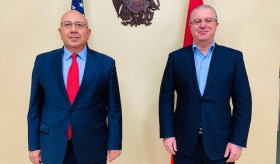 Consul General of the Republic of Armenia in Los Angeles Ambassador Armen Baibourtian received Hambik Sarafyan, Chairman of SDHP Central Committee