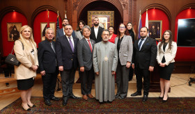 A meeting at Western Diocese with the members of the Armenian group, participated in Kakehashi project in Japan.