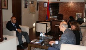 Consul General Armen Baibourtian received Haykak Arshamyan