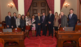 Consul General of Armenia in Los Angeles Armen  Baibourtian was warmly welcomed at the California Senate