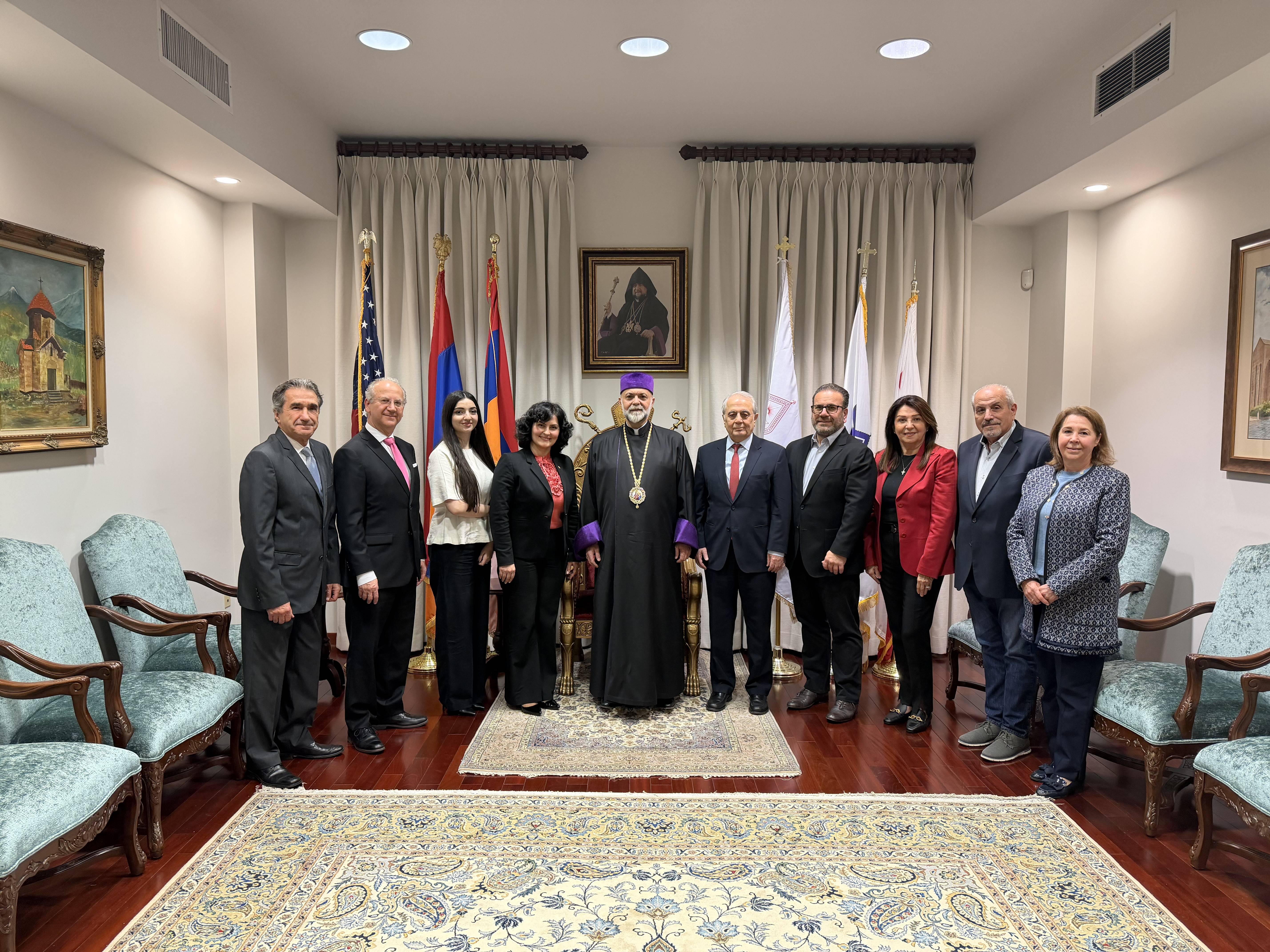 Meeting of Consul General Anna Avetisyan with Archbishop Kegham Khacherian, Prelate of the Western Prelacy of the Armenian Apostolic Church of America